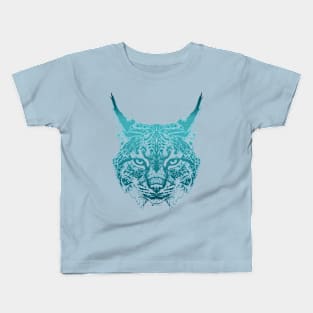 Lynx - Turquoise Kids T-Shirt